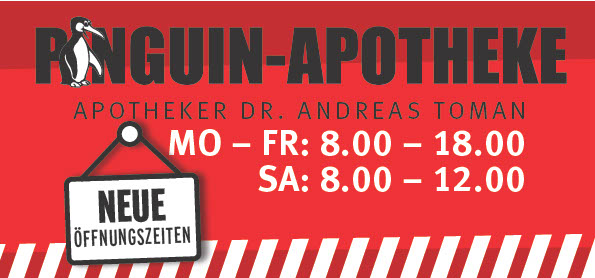 Ab dem 02.April 2024 hat die Pinguin Apotheke Rostock neue Öffnungszeiten